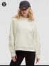 lululemon丨Scuba 女士寬松款側(cè)開口連帽衫 LW3IU6S 骨白 XS /S 曬單實(shí)拍圖