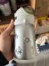 babycare babycare抑菌保溫杯寶寶吸管嬰幼兒學(xué)飲杯純鈦上學(xué)水壺兒童水杯 月巖銀-450ml -內鈦款 曬單實(shí)拍圖
