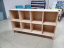 朗程書(shū)架立式落地置物架一體靠墻儲物柜客廳收納格子柜帶腿矮柜書(shū)柜 【4格柜丨加厚榫卯實(shí)木】胡桃色60*30*70CM 曬單實(shí)拍圖