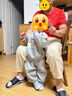 巴拉巴拉童裝寶寶套裝秋冬嬰兒兩件套加絨加厚運(yùn)動裝208424104203 曬單實拍圖