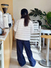 嘿小鵝秋冬季鵝絨服兒童輕薄羽絨服男童女童校服神器內(nèi)膽羽絨內(nèi)搭親子裝 米白 三防輕暖90白鵝絨 150 曬單實(shí)拍圖