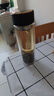 富光 男女士雙層玻璃杯 水杯 支持團(tuán)購定制 304杯子泡茶杯400ML黑 曬單實(shí)拍圖