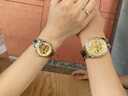 歐品客【龍鳳呈祥】情侶手表一對正品瑞士機械表防水夜光七夕情人節禮物 進(jìn)口機芯-藍寶石表鏡-男女款全金 曬單實(shí)拍圖