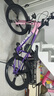 飛鴿兒童自行車(chē)6-8-10-12歲青少年自行車(chē)學(xué)生12到18歲變速山地自行車(chē) 變速+一體輪+漸變紫+后座挎包 24寸【適合身高155cm-170cm】 曬單實(shí)拍圖