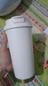 SZTAA保溫杯咖啡杯316不銹鋼陶瓷男女士吸管杯便攜車載水杯茶水分離杯 陶瓷白（升級陶瓷）520ml 曬單實拍圖