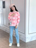 NICKYBABY女童套裝秋冬兒童時(shí)髦冬裝2026新款毛衣女大童洋氣加絨牛仔褲子冬 9350粉色 120 cm 曬單實(shí)拍圖