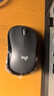 羅技（Logitech）M220 輕音鼠標 無(wú)線(xiàn)鼠標 辦公鼠標 對稱(chēng)鼠標 帶無(wú)線(xiàn)微型接收器 灰黑色 曬單實(shí)拍圖