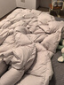 富安娜100%蠶絲被子母被雙人冬季四季被芯純棉二合一被9.8斤230*229cm 曬單實(shí)拍圖