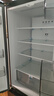 美的（Midea）417法式多門(mén)四開(kāi)門(mén)60cm超薄零嵌入式一級能效雙變頻小戶(hù)型風(fēng)冷無(wú)霜家用電冰箱 MR-417WFPE 流蘇銀 曬單實(shí)拍圖