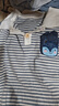 贏(yíng)一貝（Yingyibei）男童套裝夏季男寶短袖衣服夏款小男孩兒童童裝洋氣一歲男寶寶夏裝   條紋 110 曬單實(shí)拍圖
