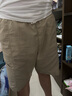 短褲男款夏季薄款純棉中褲大碼寬松休閑深藍潮流5分外穿五分褲子 512卡其 【純棉舒適】 3XL 【150-170斤左右】 曬單實(shí)拍圖