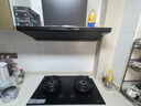 德普凱信（Depelec）高定品牌蟬翼C5抽煙機煙灶聯(lián)動(dòng)超薄面板圭鉆工藝加熱智能干洗揮手智控 【煙灶聯(lián)動(dòng)】黑色CXW-220-01-C5 曬單實(shí)拍圖