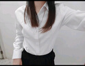 匆蒙春夏襯衫女白襯衫女簡約長袖職業(yè)裝商務(wù)休閑免燙職場通勤面試正裝 曬單實(shí)拍圖