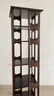 家逸旋轉(zhuǎn)書(shū)架落地實(shí)木書(shū)柜360度可旋轉(zhuǎn)層架落地置物架收納架文件柜 曬單實(shí)拍圖
