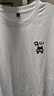 名創(chuàng)優(yōu)品（MINISO）短袖男純棉休閑寬松夏季圓領(lǐng)百搭青少年潮流半袖t恤 白 XL 曬單實拍圖