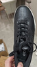 愛(ài)步（ECCO）厚底板鞋男 城市潮流輕奢牛皮休閑鞋 街頭球鞋539814 黑色39 HL 曬單實(shí)拍圖