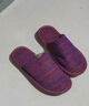 熠牧春秋季家用布拖鞋男女室內防滑地板軟底家居四季情侶布藝包頭拖鞋 女款紫紅色 39-40 (270mm) 女款 曬單實(shí)拍圖