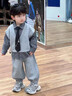 G.DUCKKIDS2025秋裝男童格子襯衫馬甲套裝潮酷兩件套洋氣束腳褲 襯衫+馬甲+領(lǐng)帶+束腳褲 120 曬單實(shí)拍圖