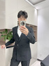 報喜鳥(niǎo)西服套裝男裝【澳洲羊毛/人生第一套】時(shí)尚都市上班西裝西褲套裝 黑色 48 A(175/96) /請備注腰圍或褲子 曬單實(shí)拍圖