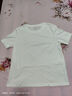 茵曼（INMAN）純棉舒適女裝logo繡花短袖t恤時(shí)尚百搭休閑2025夏季新品上衣 白色-K18528053 S 曬單實(shí)拍圖