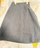 優(yōu)衣庫女裝絨面針織喇叭中裙/半身裙裙子481434 06 鉛灰色 M /160/68A 曬單實(shí)拍圖