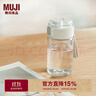 無(wú)印良品（MUJI）共聚酯 便攜水杯高顏值透明水杯運動(dòng)水杯 透明 550ml 曬單實(shí)拍圖