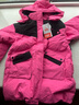鴨鴨兒童羽絨服女童寬松百搭中款加厚女孩時(shí)髦冬季中大童裝外套SE 玫紅色 160 曬單實(shí)拍圖