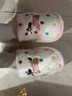 名創(chuàng  )優(yōu)品（MINISO）彩點(diǎn)狗狗卡通趣味毛毛居家鞋女秋冬可愛(ài)棉拖鞋月子鞋白粉38-39 曬單實(shí)拍圖