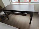 源氏木語(yǔ)雙抽書(shū)桌黑胡桃木辦公桌電腦桌輕奢1.4m京東專(zhuān)供京倉款 曬單實(shí)拍圖