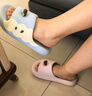 chedoir2025新款鴛鴦蘋(píng)果拖鞋男女情侶款夏季室內戶(hù)外休閑百搭一字拖鞋 鴛鴦粉藍 36-37 【適合36-37碼】 曬單實(shí)拍圖
