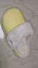 樸西冬季防水可拆卸棉拖鞋女士保暖室內厚底防滑可外穿 香蕉黃 36-37 曬單實(shí)拍圖