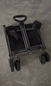 野徒者露營(yíng)車(chē)戶(hù)外推車(chē)野餐車(chē)兒童可躺露營(yíng)裝備折疊擺攤營(yíng)地車(chē)小買(mǎi)菜車(chē) 【活動(dòng)款】曜石黑-5寸萬(wàn)向輪 升級加粗全鋼車(chē)架 曬單實(shí)拍圖