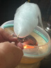 Noryong棉花糖機全自動(dòng)家用兒童小孩彩糖小型商用擺攤棉花糖機器 豪華款黃色（彩糖*1+糖勺*1+棉花糖竹簽*10） 曬單實(shí)拍圖