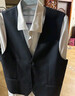 羅蒙西裝無(wú)袖馬甲男士商務(wù)休閑坎肩內搭西正裝修身背心服上衣服男裝 灰色 XL 180/96A 曬單實(shí)拍圖
