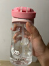 膳魔師（THERMOS）兒童夏季水杯chiikawa便攜吸管杯吉伊杯套暢吸提手學(xué)生杯上學(xué)BBSD 曬單實(shí)拍圖