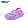 Skechers斯凱奇兒童夏季一腳蹬洞洞鞋女童時(shí)尚沙灘鞋疏水透氣涼鞋308104L 曬單實(shí)拍圖