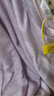 伊芙麗（eifini）蔣欣代言天絲羊毛假兩件花邊工藝拼色長(cháng)袖T恤女2025秋季新款 紫色 L 110-125斤 曬單實(shí)拍圖