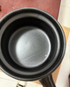 悅炊 PLEASED COOKING陶瓷小砂鍋奶鍋寬口煮泡面鍋無(wú)涂層嬰兒輔食鍋小燉煲3年燒裂換新 黑鍋橙蓋 1.2L 曬單實(shí)拍圖