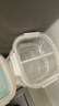 Glasslock高硼硅玻璃飯盒上班族帶飯冰箱烤箱保鮮盒兩隔斷禮盒裝 720ml*2 曬單實(shí)拍圖