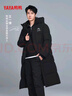 鴨鴨（YAYA）王一博同款冰殼系列戶(hù)外極寒羽絨服男士新款長(cháng)款情侶加厚女外套 青光黑色【現貨速發(fā)】 XL /180充絨273克 曬單實(shí)拍圖