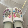卡駱馳（CROCS）洞洞鞋貝雅卡駱班輕便耐磨一腳蹬休閑鞋|205089 白/深藍-126 43 (270mm) 曬單實(shí)拍圖