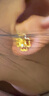 六福珠寶中秋禮物 黃金耳釘四時(shí)春花足金四葉草耳釘 計價(jià) 約1.23克 曬單實(shí)拍圖