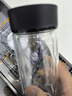 富光男女士雙層玻璃杯 高硼硅玻璃304茶隔水杯子 帶茶隔泡茶杯500ml 曬單實(shí)拍圖