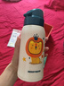 杯具熊（BEDDYBEAR）正品保溫杯兒童大容量316不銹鋼吸管杯學(xué)生直飲幼兒園水杯 復(fù)古雙飲獅子王（禮盒裝）620ml 曬單實(shí)拍圖
