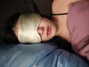 BDAC 真絲睡眠眼罩 桑蠶絲遮光透氣睡眠男女通用睡覺(jué)午睡旅行 香檳金 曬單實(shí)拍圖