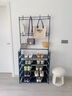 木雙福鞋架門口多層家用鞋帽一體鞋柜出租屋置物架宿舍收納柜 曬單實拍圖