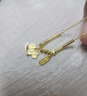 潮宏基馬上有錢(qián)足金5G黃金項鏈女蹦迪珠盤(pán)纏金生日禮物計價(jià) 約4.75g 曬單實(shí)拍圖