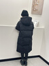 小黃鴨冬季兒童長(cháng)款加厚羽絨服親子男童女童過(guò)膝中大童新款小孩東北外套 黑色 新國標90白鴨絨 130 碼-建議身高120-130cm 曬單實(shí)拍圖