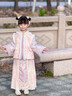 安妮優(yōu)兒（Anneyol）漢服女童秋冬季2025新款兒童中國風(fēng)唐裝古風(fēng)女孩冬裝加厚套裝裙子 粉色套裝【上衣+裙子】 150 曬單實(shí)拍圖