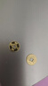 行金銀中黃金吊墜 五帝幣財神平安扣 DIY編織手繩手鏈生日禮物 送寶寶親戚 雍正通寶（單個(gè)） 單個(gè)約1g 克重多退少補 曬單實(shí)拍圖